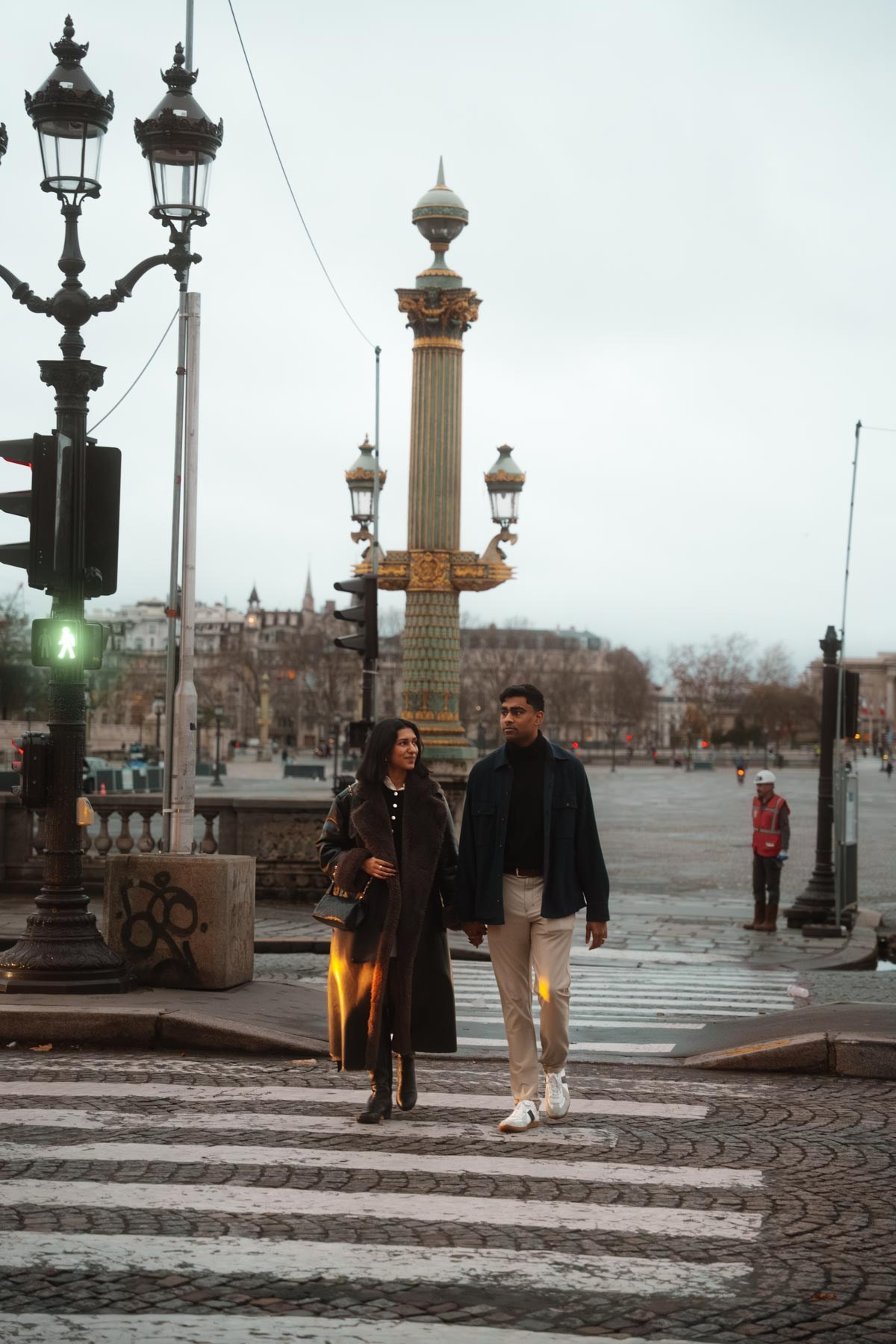 Abi & Sai — Christmas in Paris. Фотограф в Париже Полина Осипова
