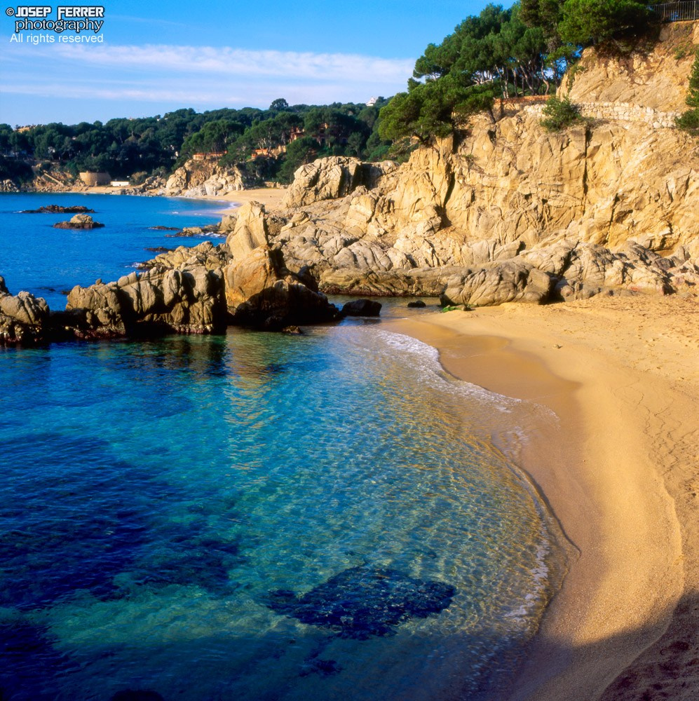 Beach at winter, costa Brava, Catalunya