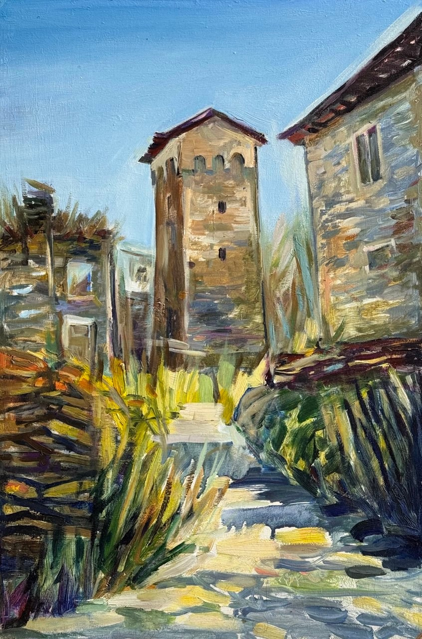 «Old Svan tower». Художник живописец Савелова Ольга