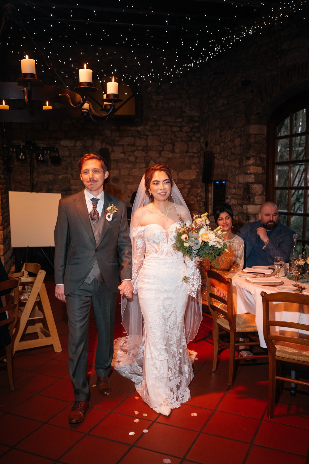 couple entrance to the wedding ceremony