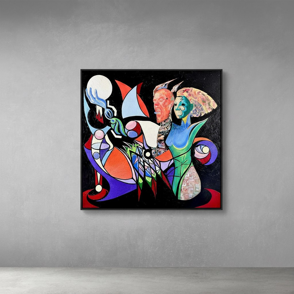 "Welcome To Portland", oil on canvas, 46x42", 2023 