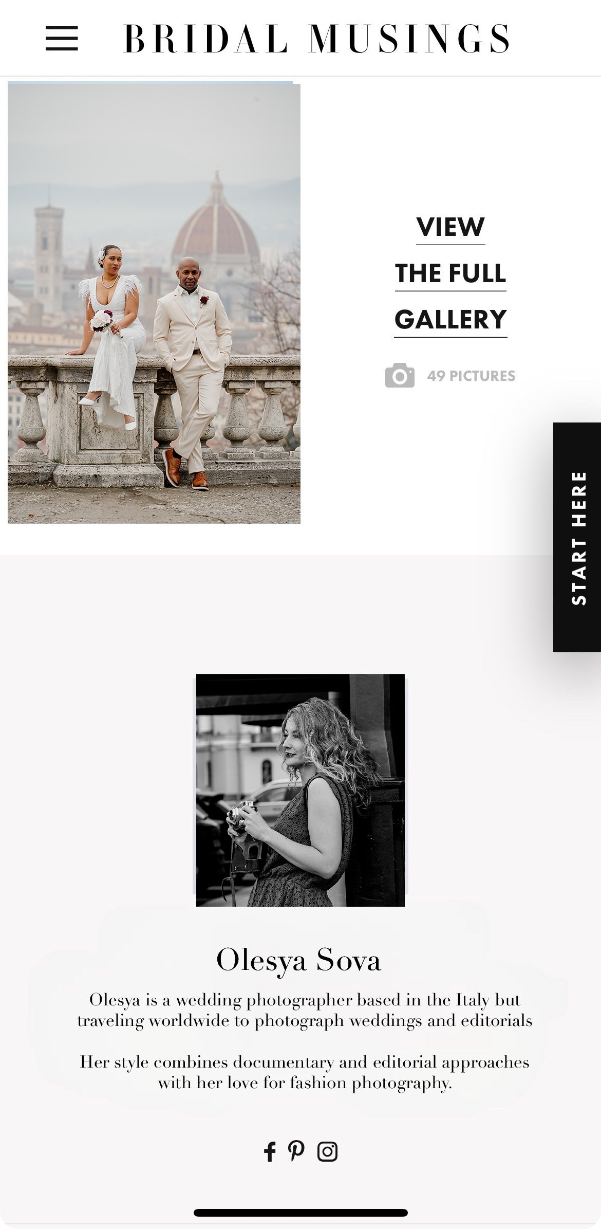 BRIDAL MUSINGS. Wedding Photographer in Italy