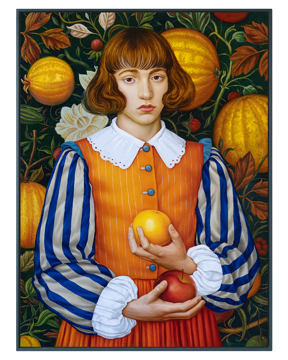 Portrait with an Apple and an Orange. ELEN BEZHEN