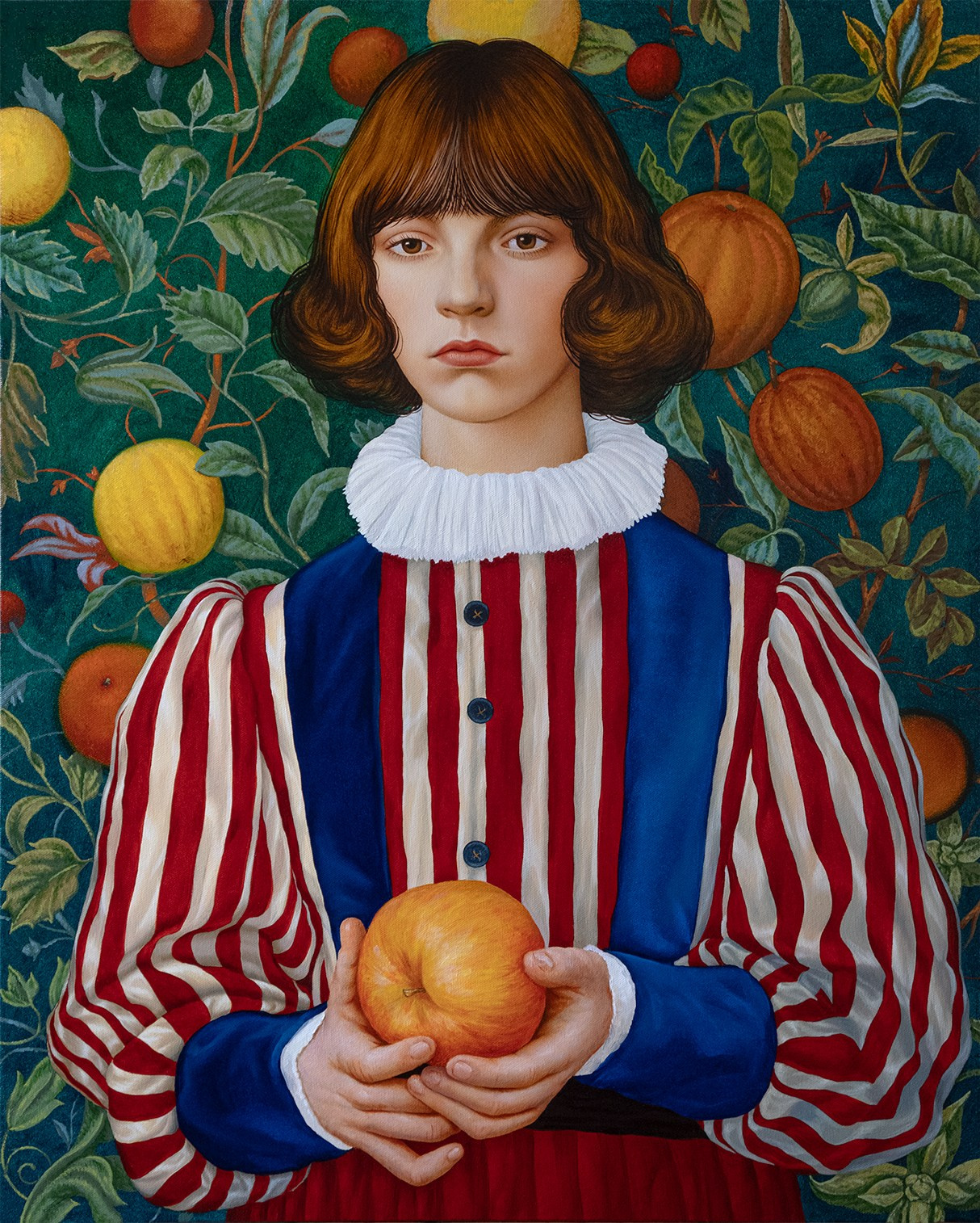 Portrait with an Apple. ELEN BEZHEN