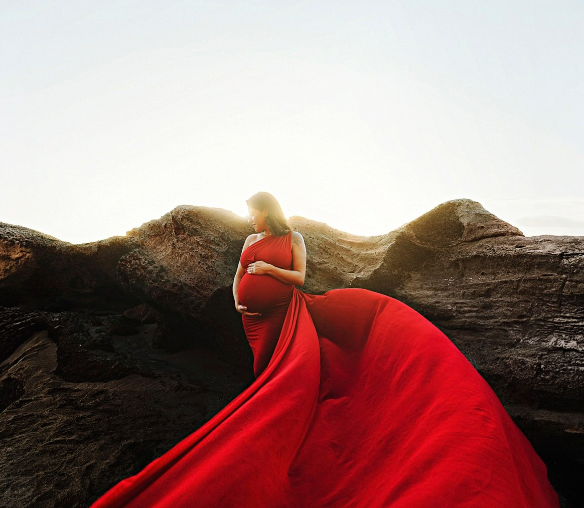 Фотосессия беременности на Тенерифе — съёмка для будущих мам. Таня Боннет | Профессиональный фотограф на Тенерифе — Летящие платья