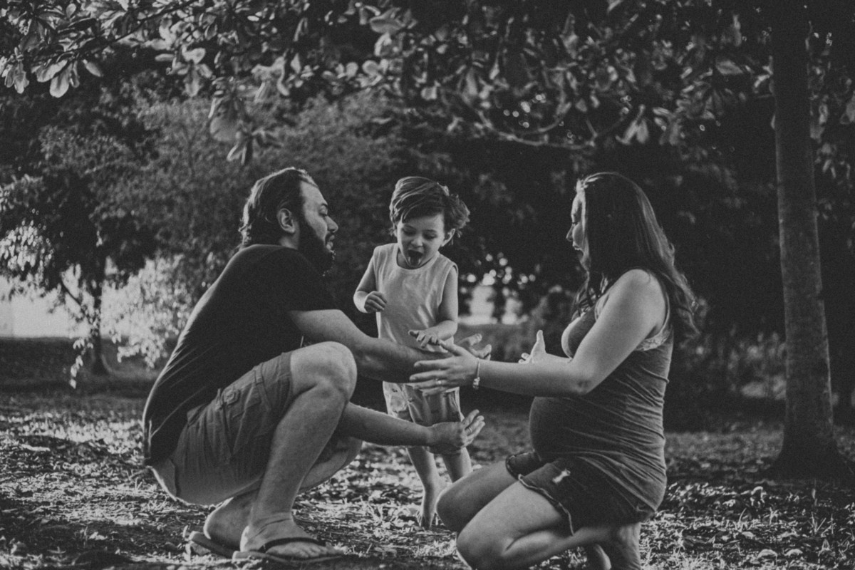 Luana, Victor e Theo a espera de Luísa. Fotógrafa de Eventos em São Paulo e Sorocaba Kika Damasceno