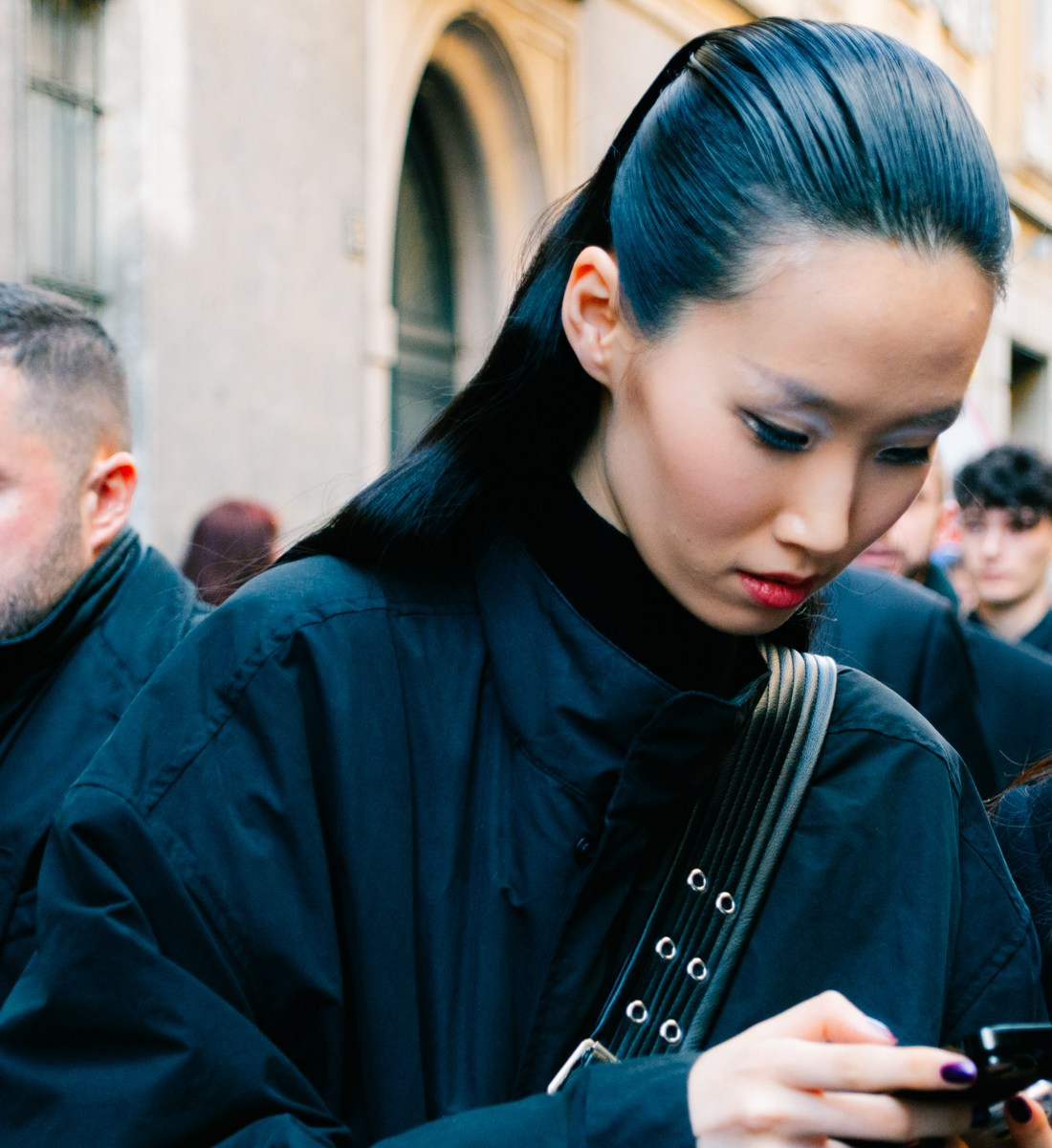 Street style in Milan. Milano Fashion Week