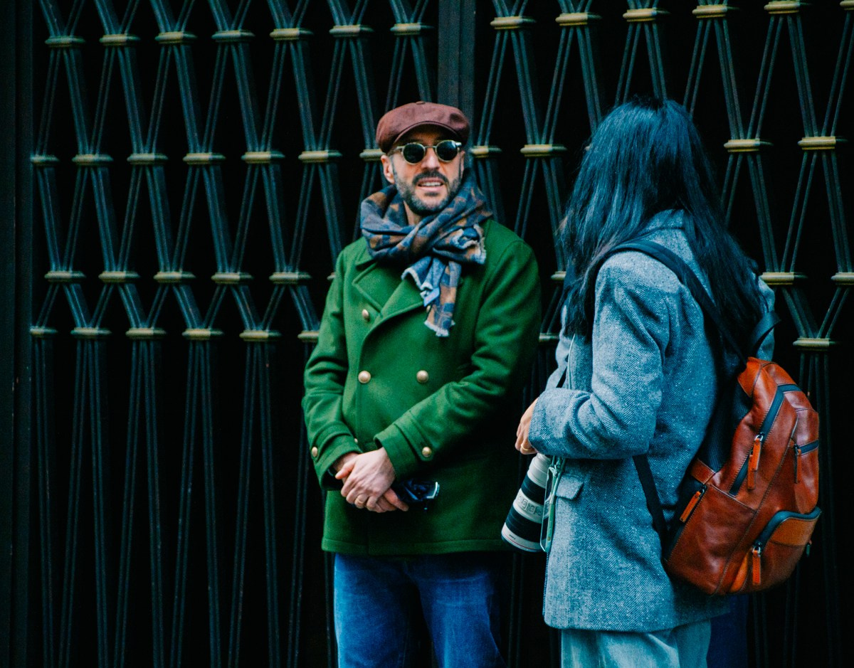 Street style in Milan. Milano Fashion Week