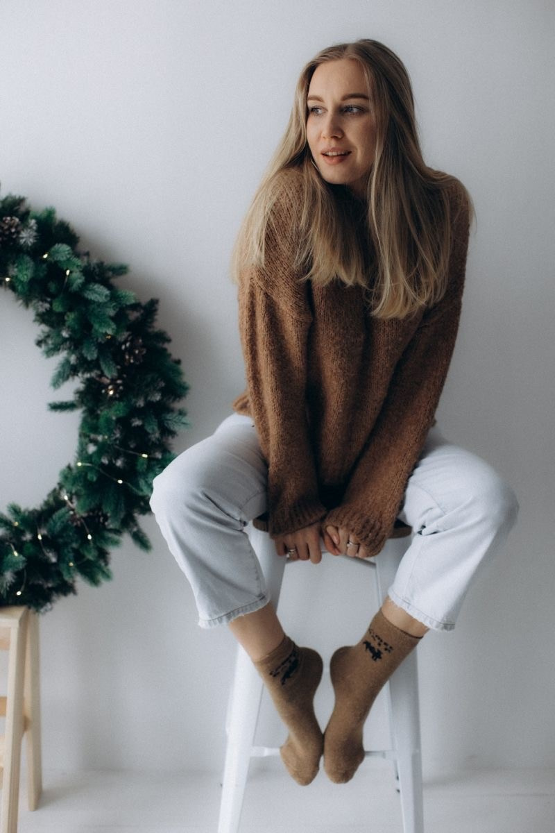 IDEEN FÜR KLEIDUNG FÜR EIN WEIHNACHTSFOTOSHOOTING. Фотограф Лейпциг