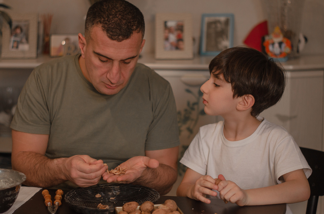 Goûter en famille. Ekaterina Brevet - photographe de mariage