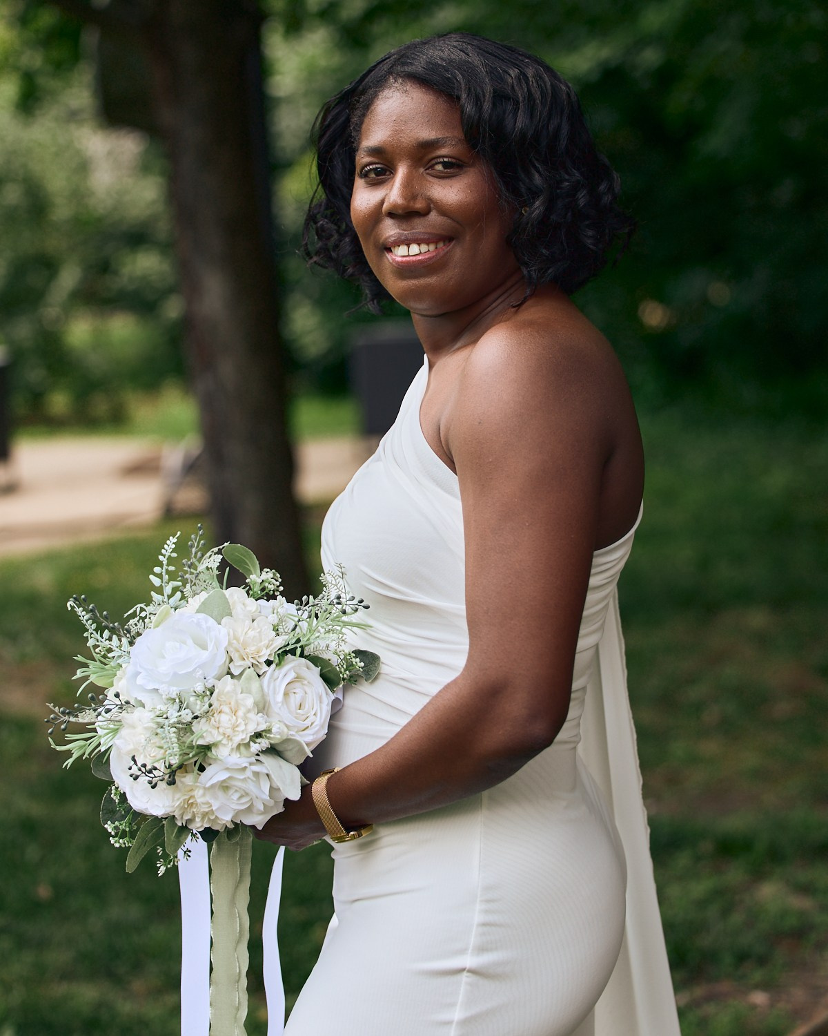Carmelle & Brandon Ceremony at the judge’s house., Westerville. Columbus Proposal & Wedding Photographer | Kovyphoto