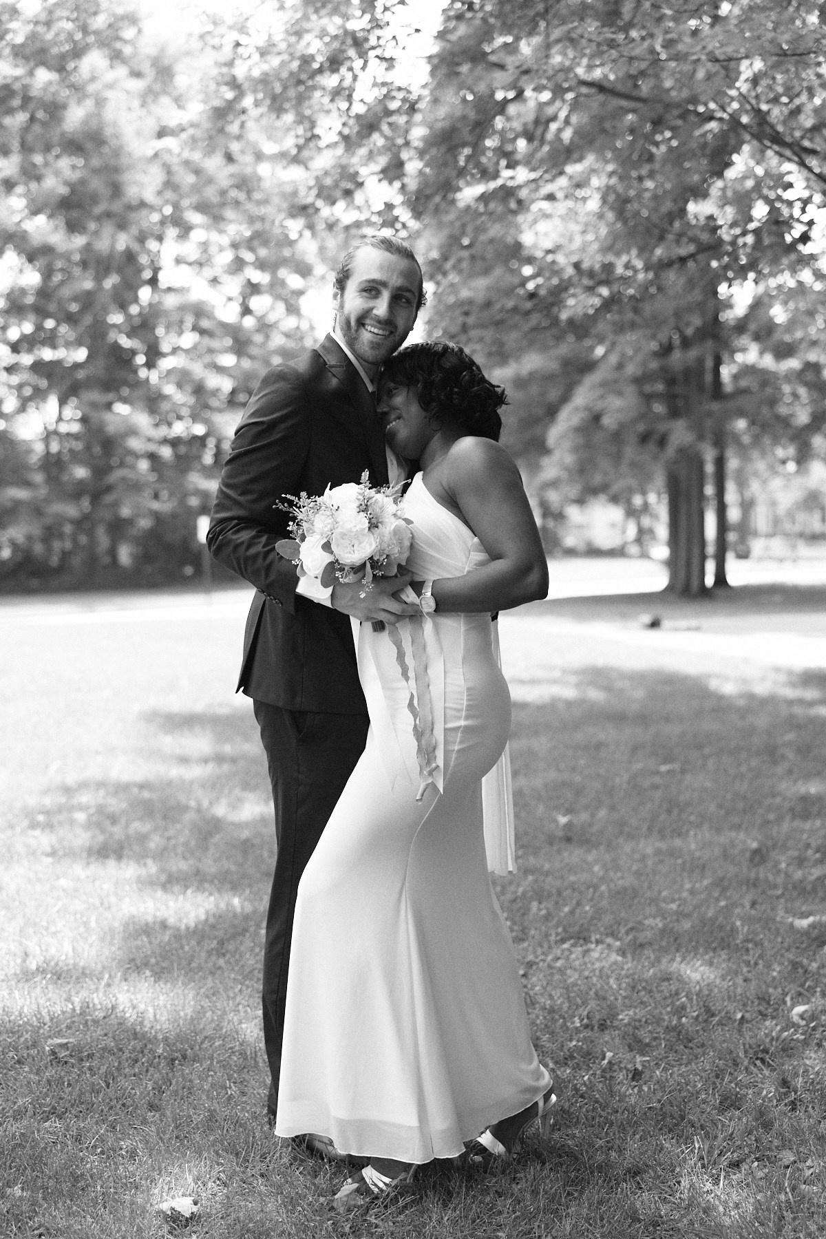 Carmelle & Brandon Ceremony at the judge’s house., Westerville. Columbus Proposal & Wedding Photographer | Kovyphoto