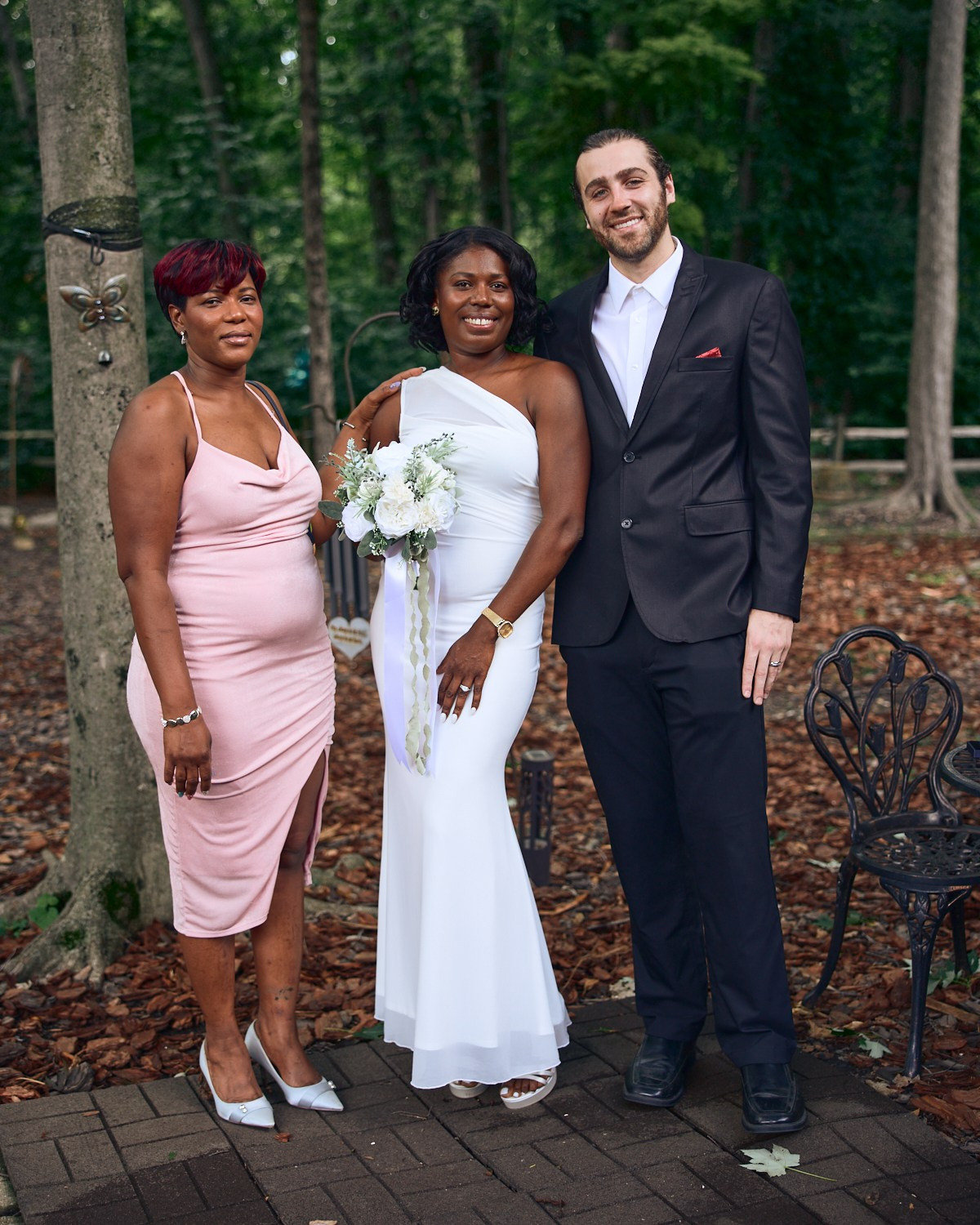 Carmelle & Brandon Ceremony at the judge’s house., Westerville. Columbus Proposal & Wedding Photographer | Kovyphoto