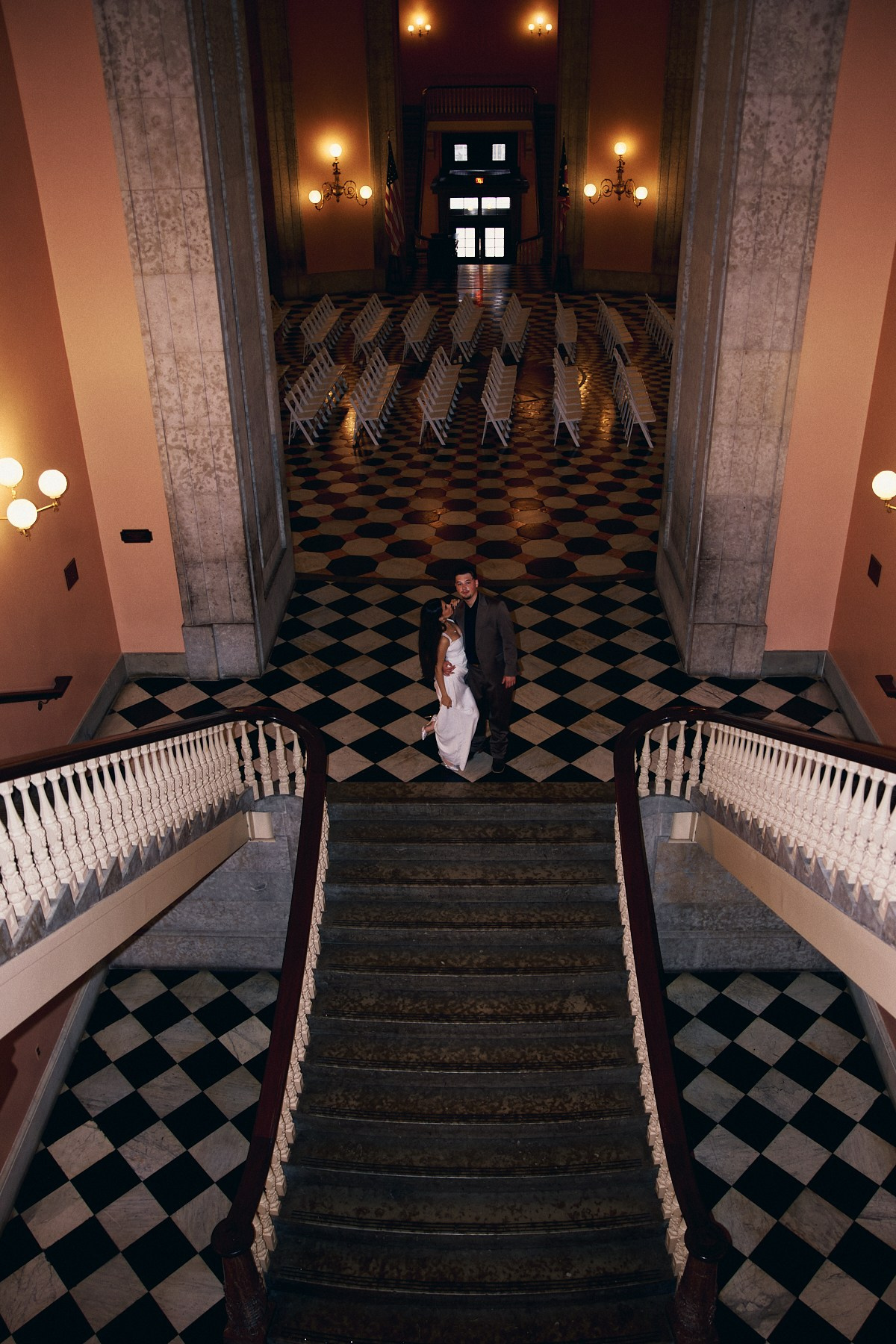 Ohio Statehouse Pre-Wedding Photos | Columbus Ohio Photographer