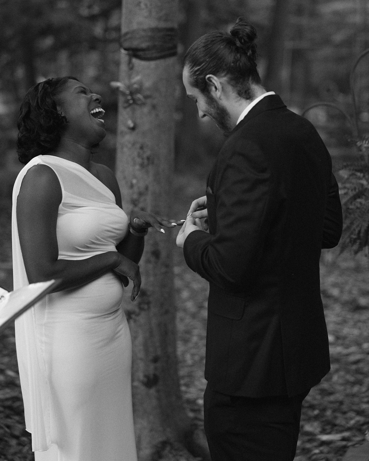 Carmelle & Brandon Ceremony at the judge’s house., Westerville. Columbus Proposal & Wedding Photographer | Kovyphoto