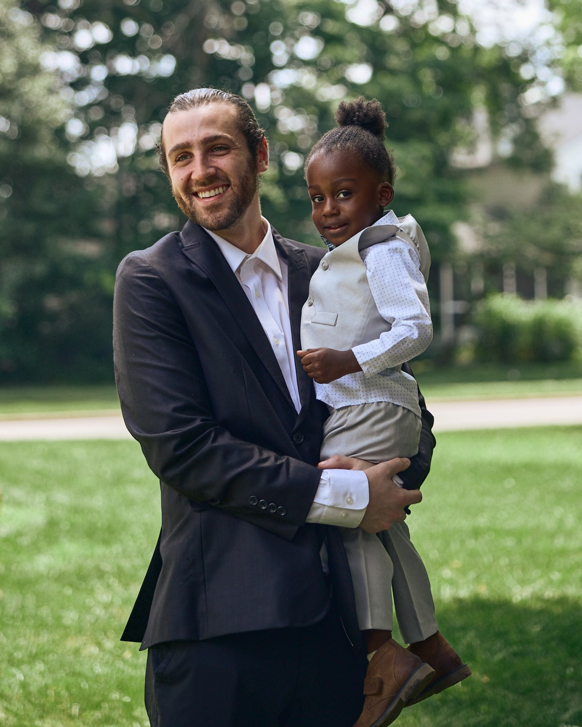 Carmelle & Brandon Ceremony at the judge’s house., Westerville. Columbus Proposal & Wedding Photographer | Kovyphoto