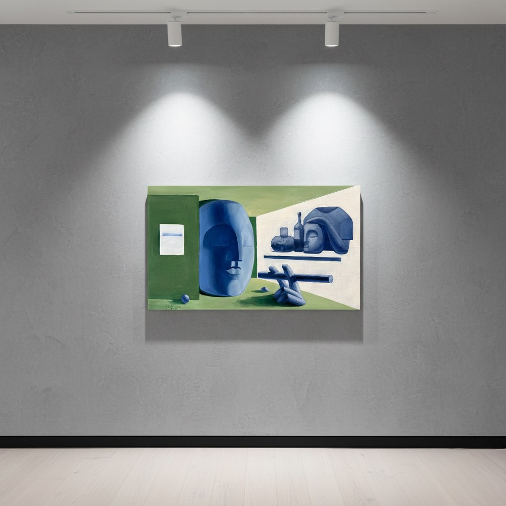"Office", oil on canvas, 14x24", 2026
