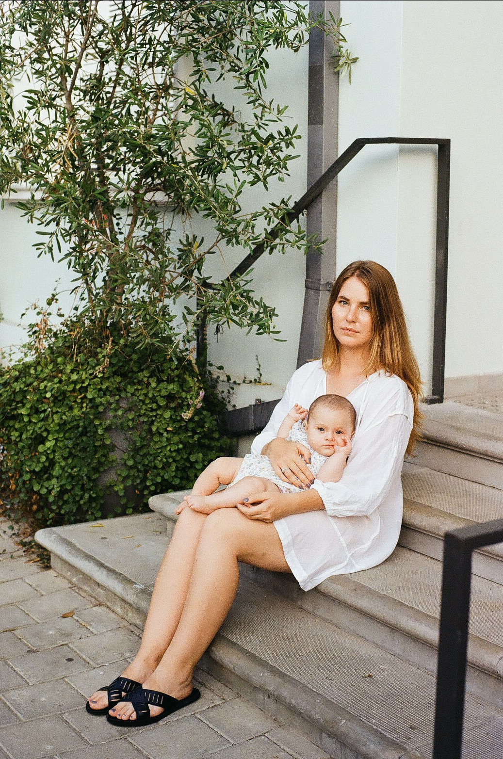 Margo and family. Film photographer