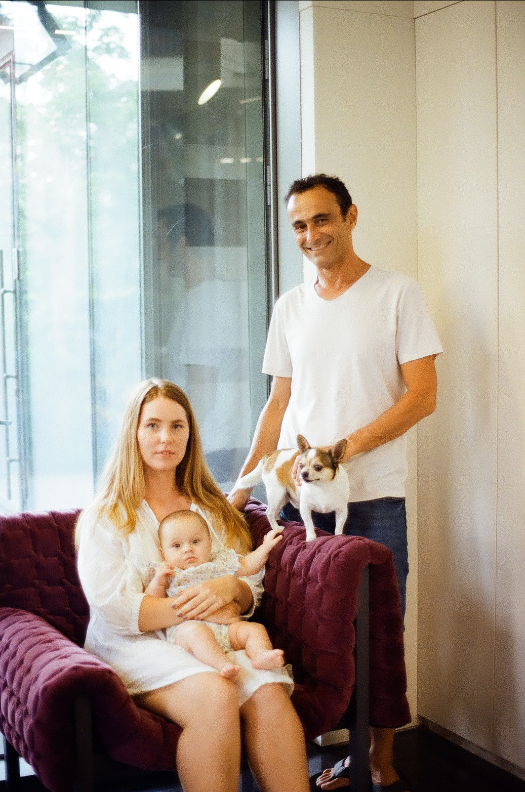 Margo and family. Film photographer