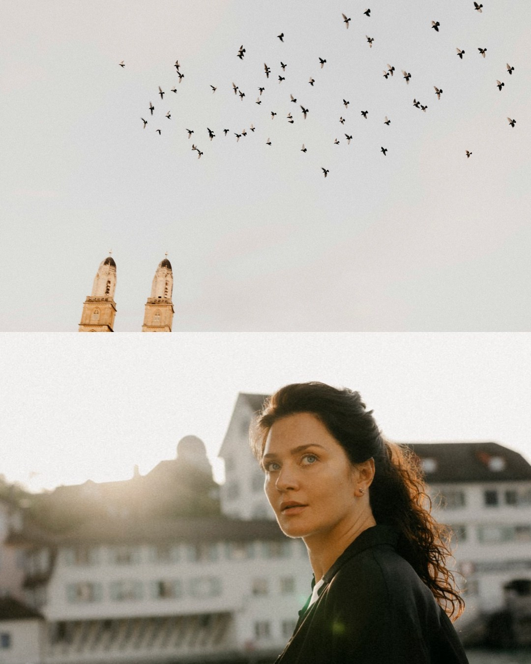 Olesya — a summer portrait in the city. Polina Sobol — family & documentary photographer in Bern. Outdoor & urban photo sessions for families, kids and couples