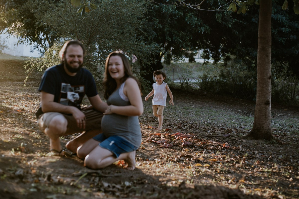Luana, Victor e Theo a espera de Luísa. Fotógrafa de Eventos em São Paulo e Sorocaba Kika Damasceno