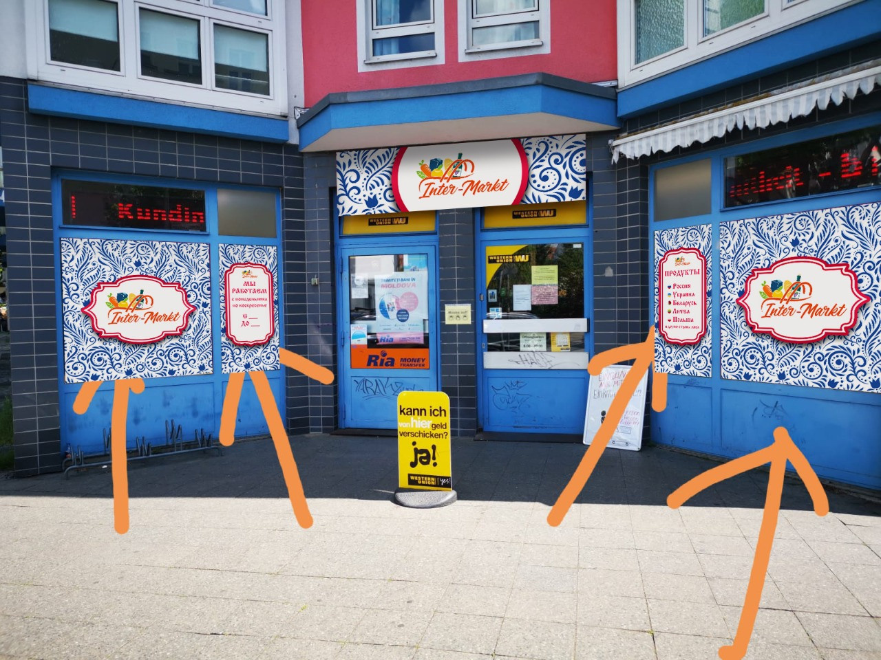 Оформление витрин и магазинов. Рекламное агентство в Германии