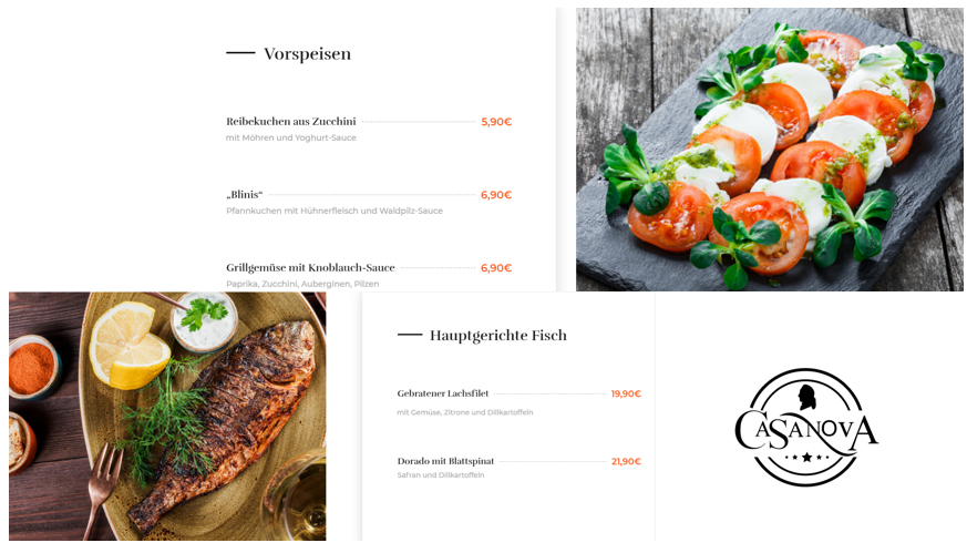 Меню. Рекламное агентство в Германии