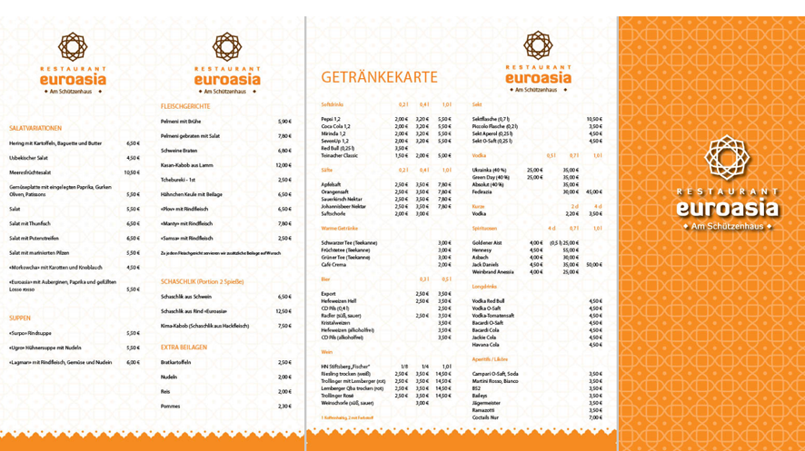 Меню. Рекламное агентство в Германии