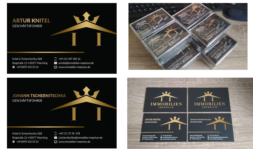 Визитки. Рекламное агентство в Германии