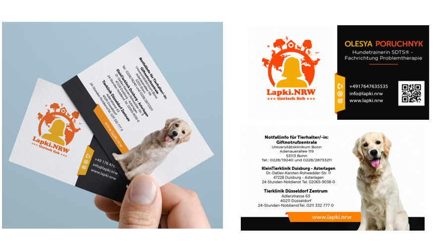 Визитки. Рекламное агентство в Германии