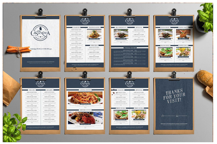 Меню. Рекламное агентство в Германии