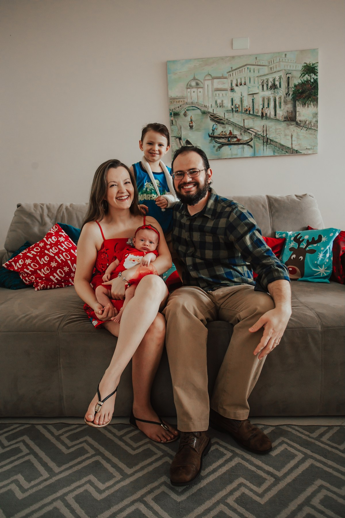 Ensaio de Natal - Família Silva Marcuz. Fotógrafa de Eventos em São Paulo e Sorocaba Kika Damasceno
