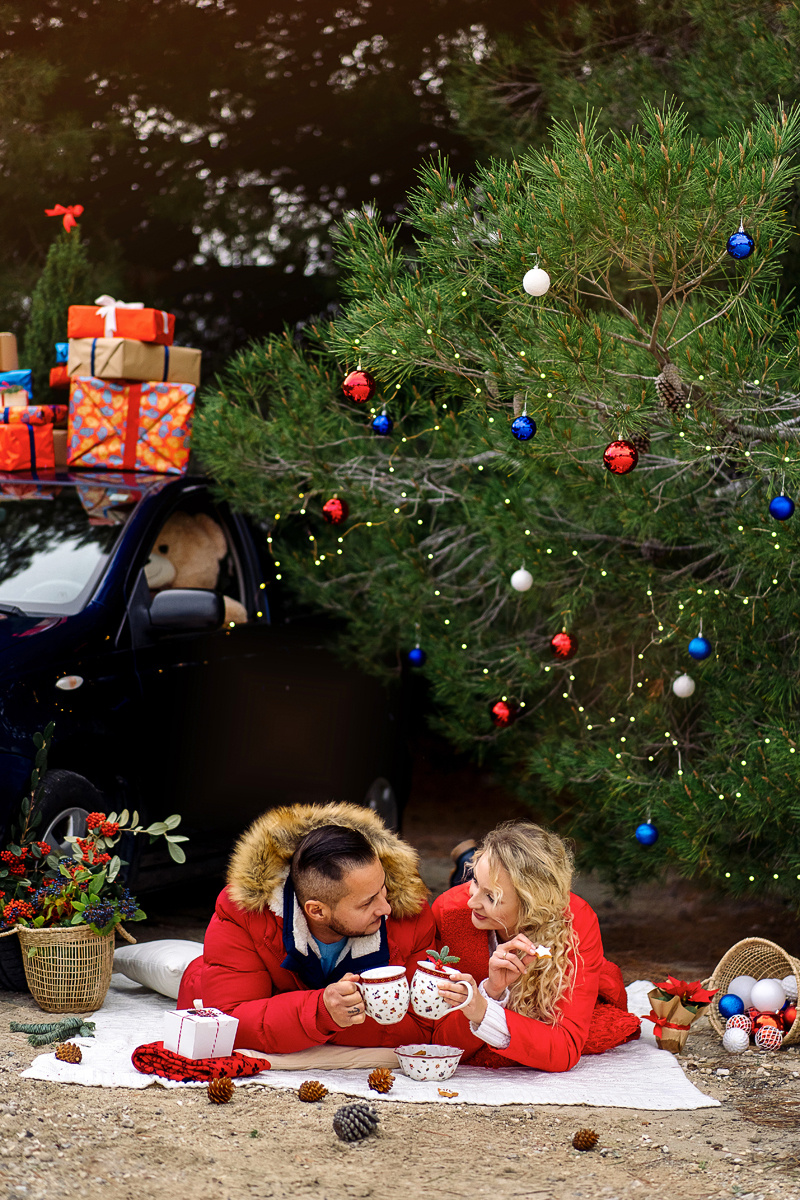 Новогодние фотосессии на пляже в Испании. Фотограф и визажист Анастасия Гусарова