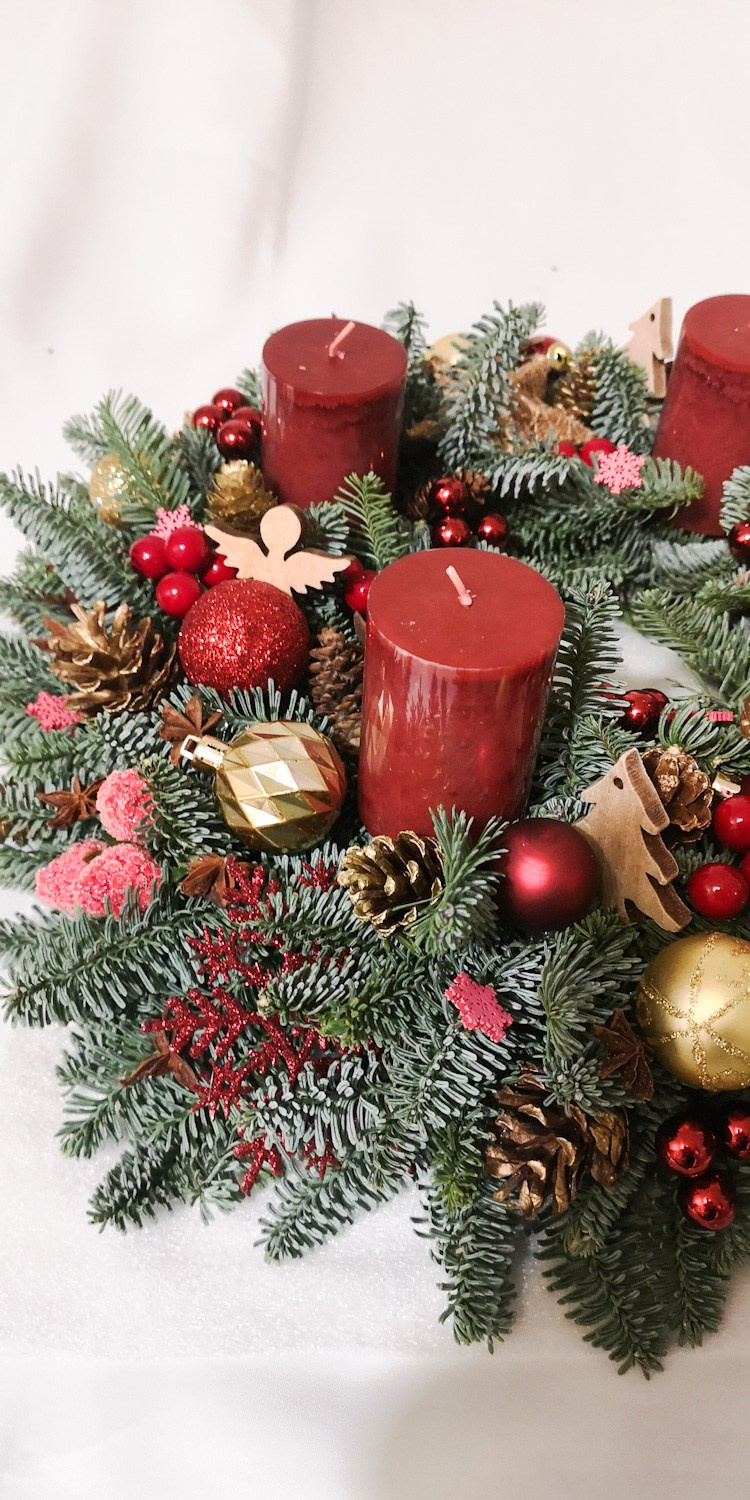 Adventes vainadziņi. Event design, decoration, floristry, gift, Irina Novika, Riga, Latvia