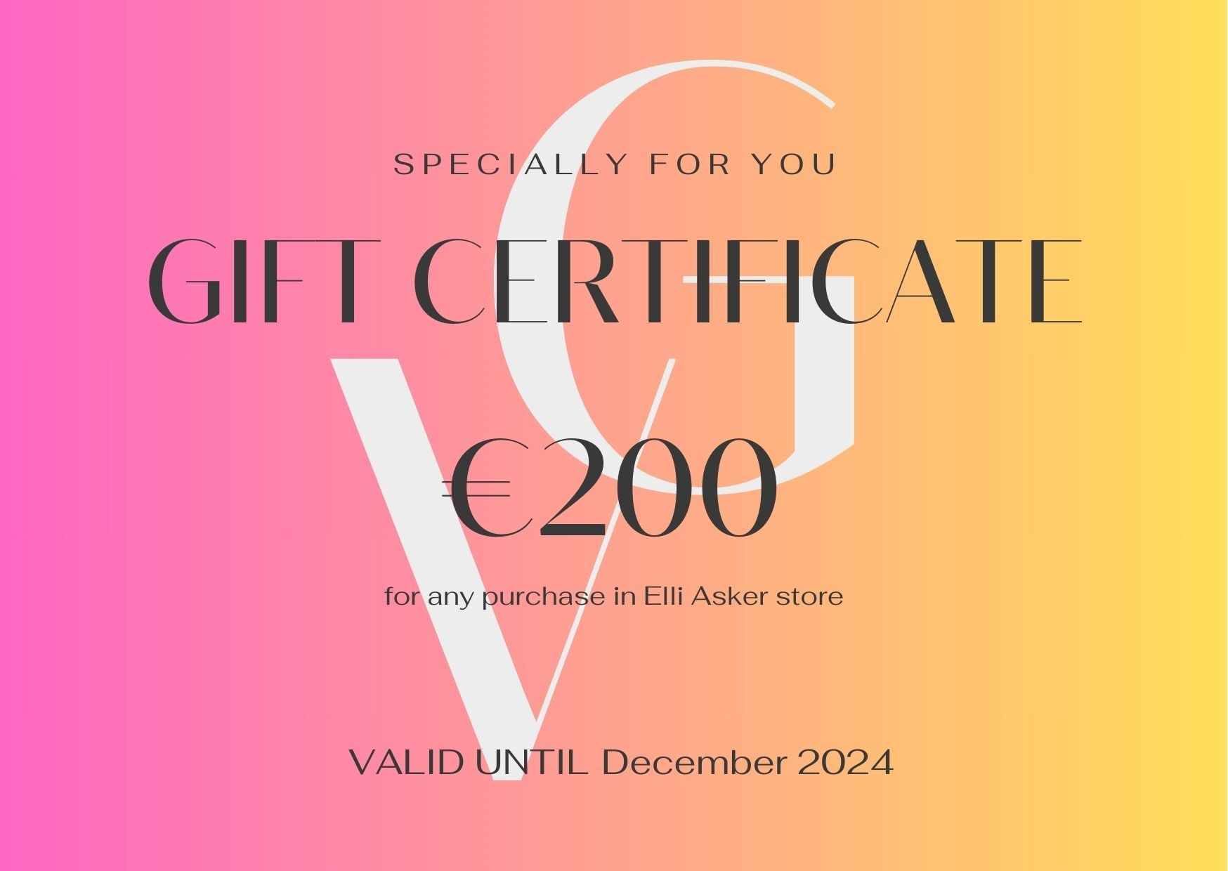 Gift Certificates