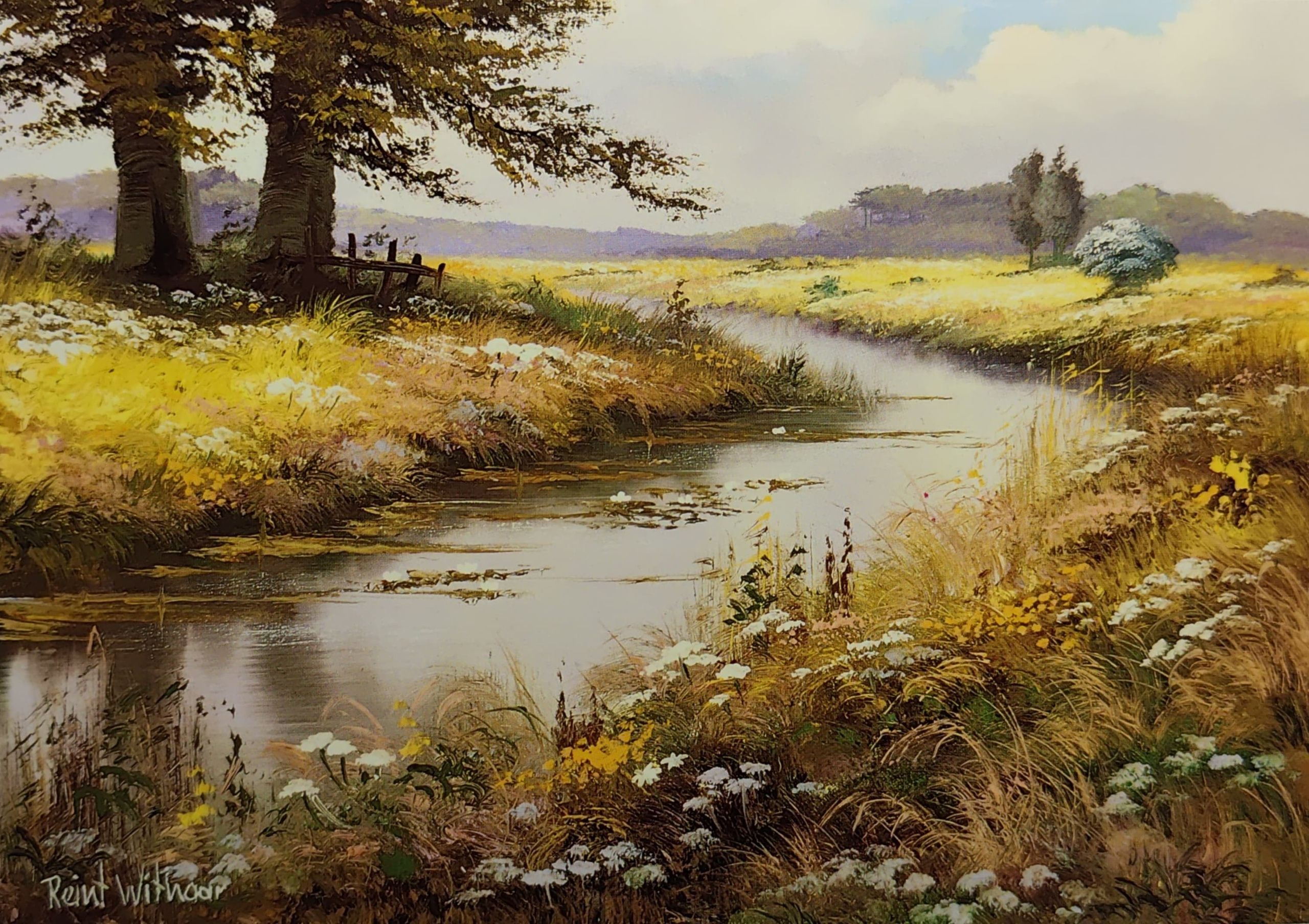 открытки Reint Withaar пейзажи 