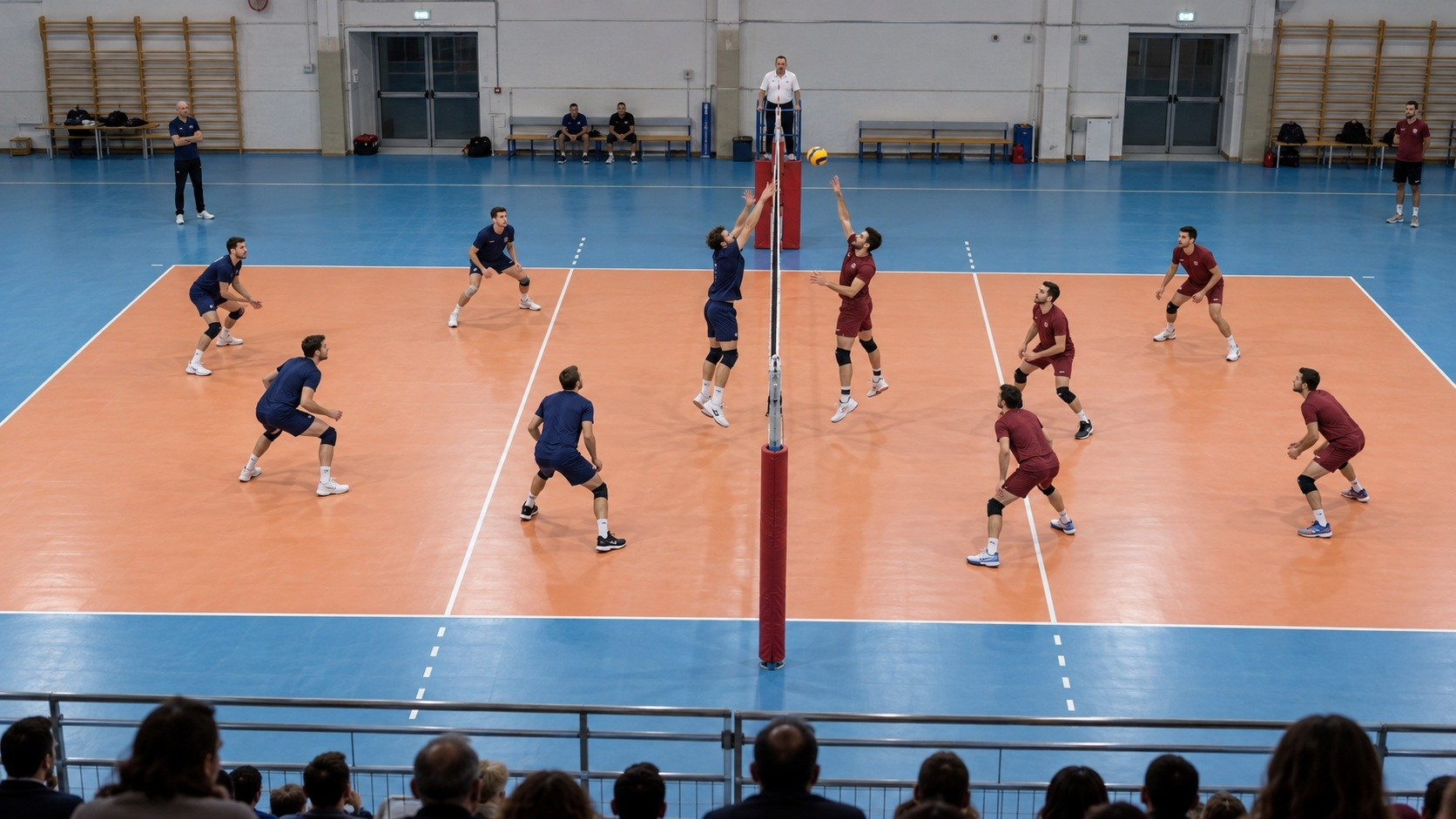 Registrazione video di partita di pallavolo