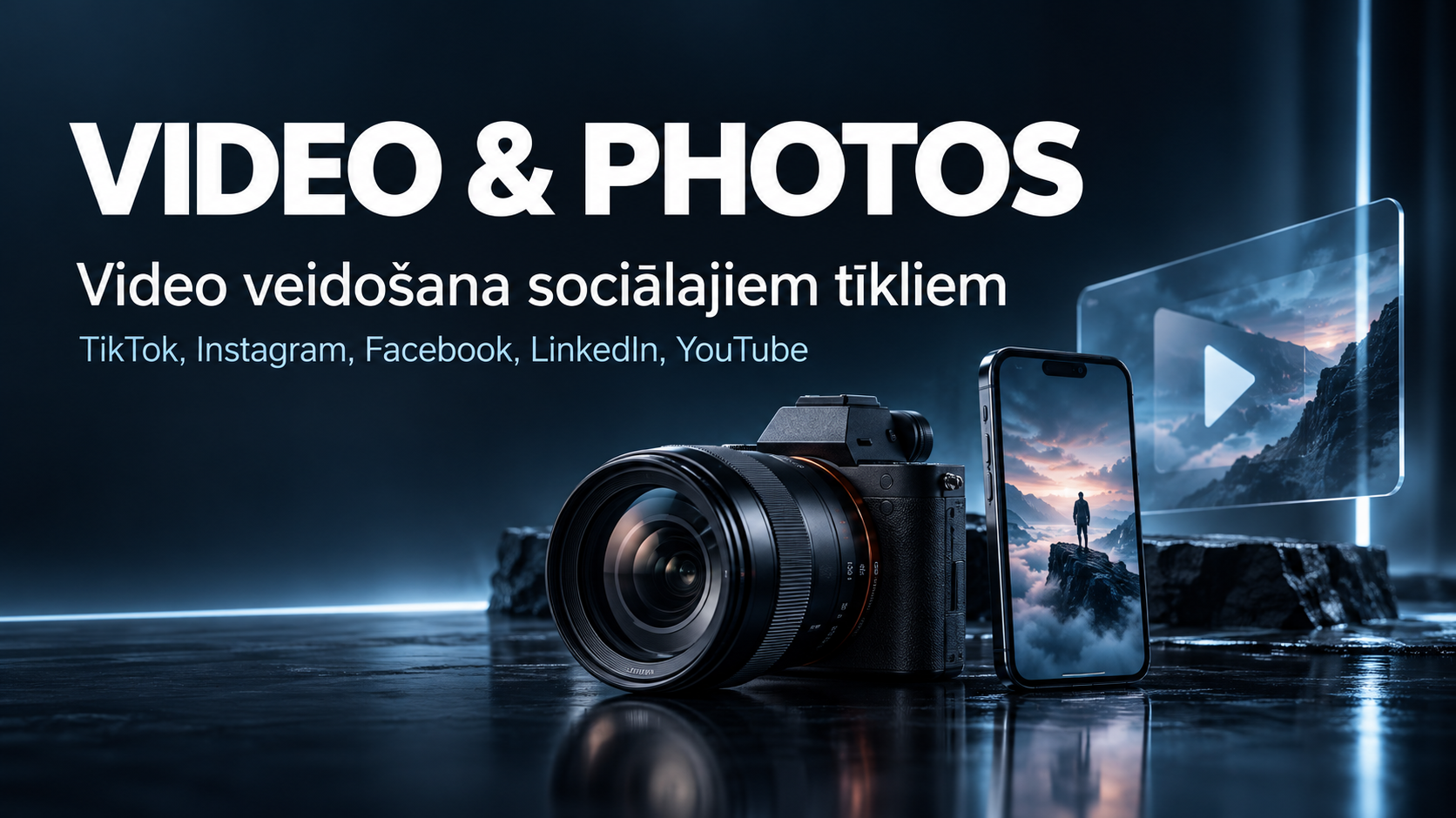 Sadarbība ar uzņēmējiem. Video filmēšana un veidošana, filmēšanas kursi