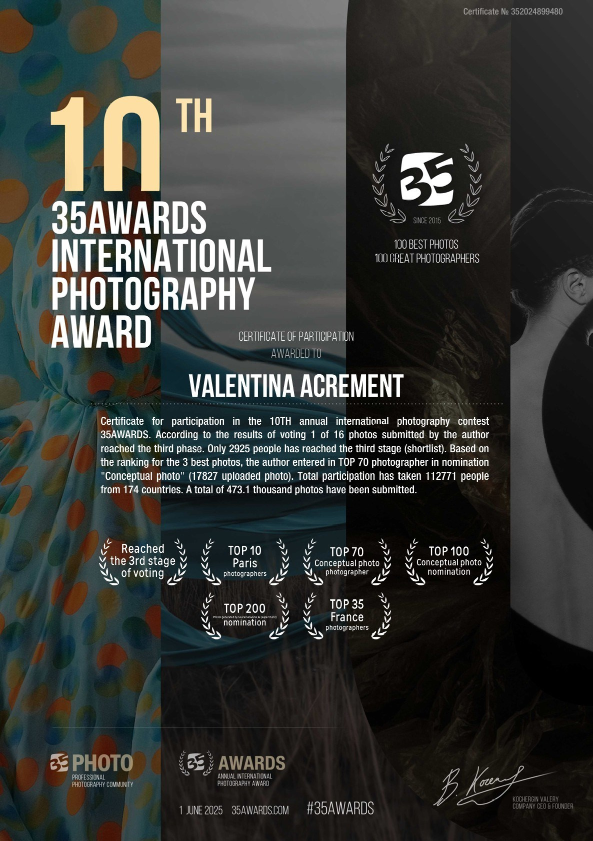 About me. Wedding-Family photographer, South of France–Paris, Valentina Acrement