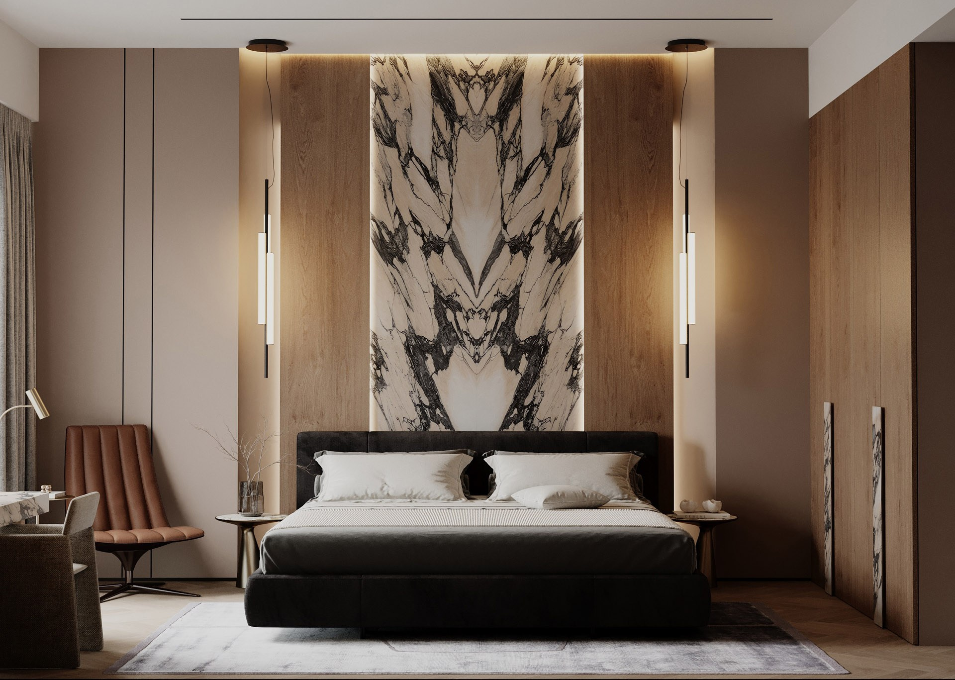 APARTMENT IN DHELI. Дизайн интерьера и 3D-визуализация | AB Design Buro