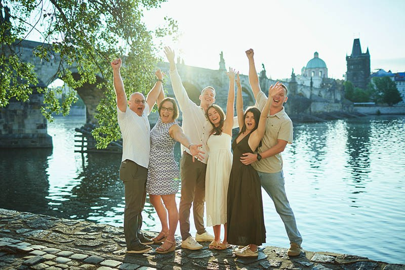 Madi & Aaron’s Prague Proposal | Charles Bridge & Riverside Story