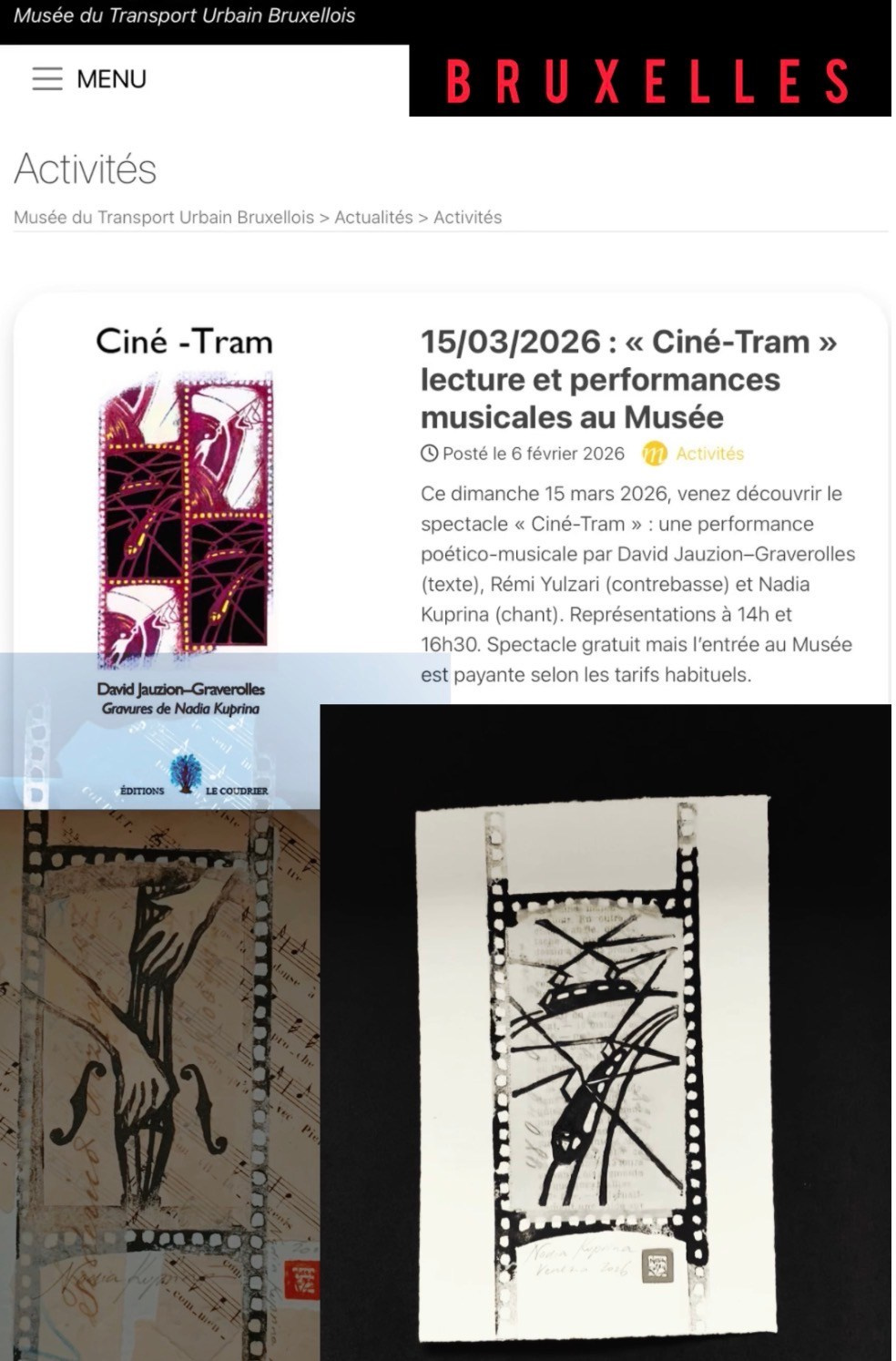 UPCOMING. Nadia Kuprina. Artist