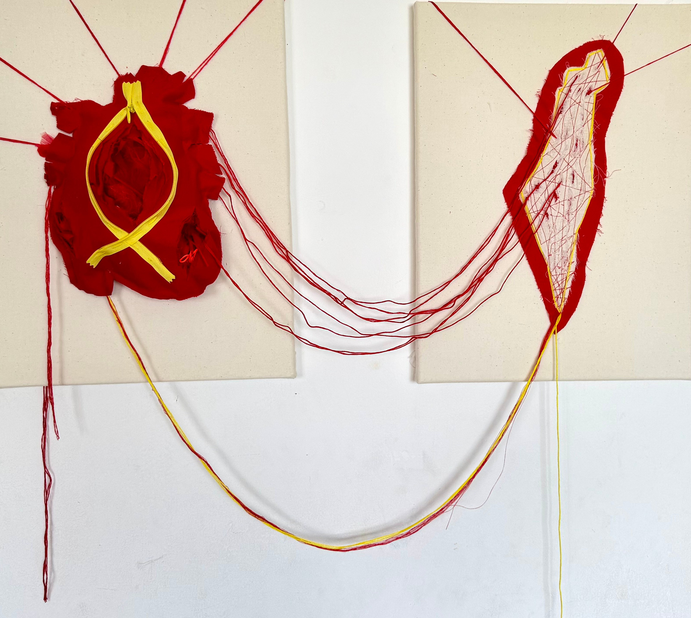 Textile works. Natalia Naletova — artist and researcher working with textile, collage & memory