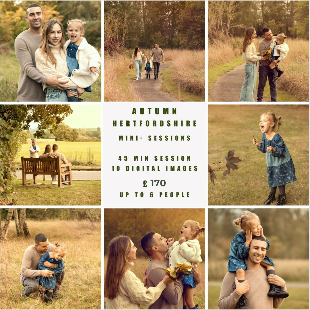 AUTUMN HERTFORDSHIRE MINI-SESSIONS. Stevenage, Hertfordshire family and newborn photographer