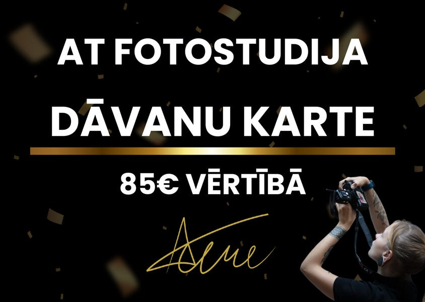 DĀVANU KARTES. Fotokursi fotostudijā Rīgā. Profesionāls fotogrāfs Aivars Tipsis