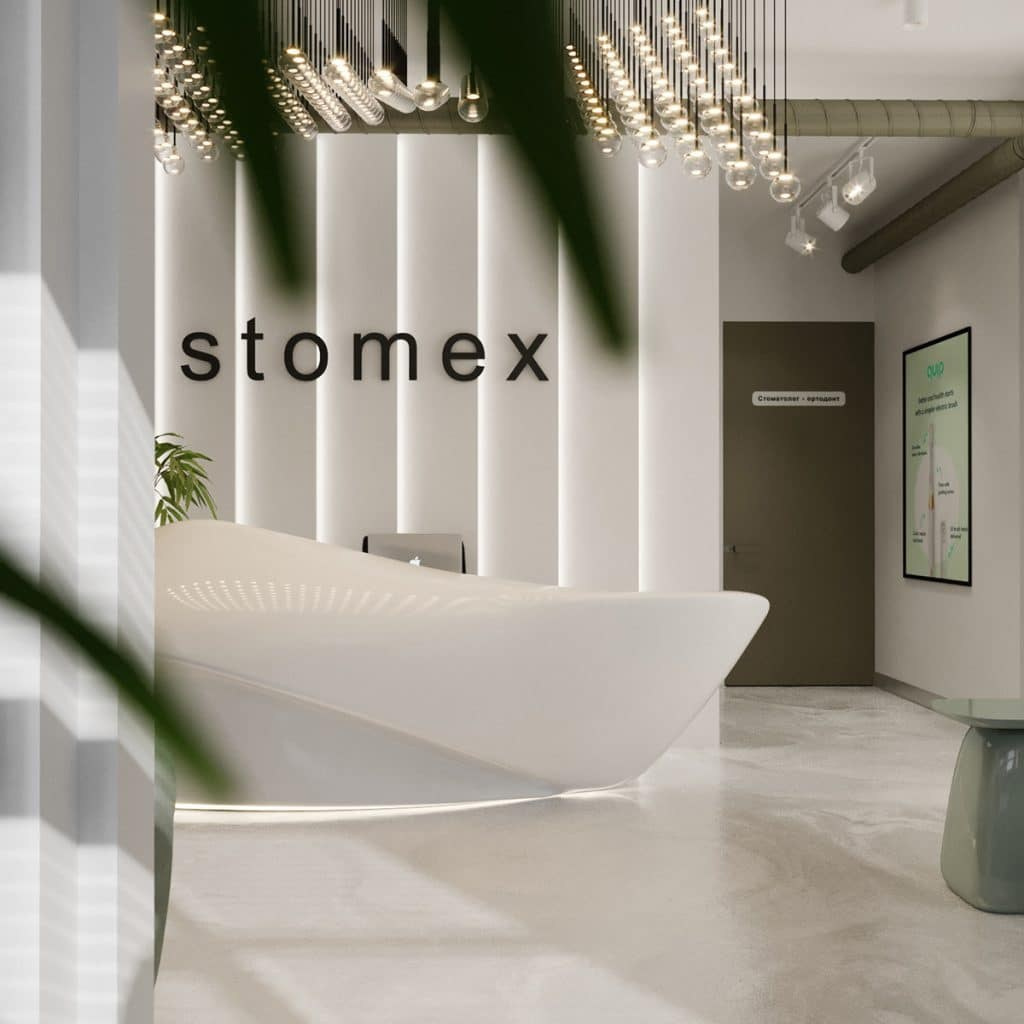 STOMEX DENTAL CLINIC. Interior Design & 3D Rendering | Alena Bulataya Design Buro