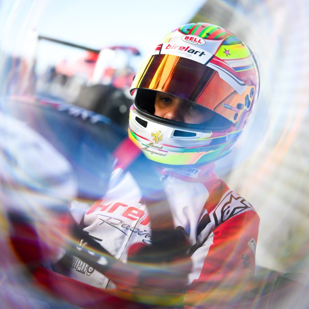 Baby Yoda on podium Vladimir Ivannikov best driver in mini category in karting 2022 2023 Italy WSK South Garda Lonato