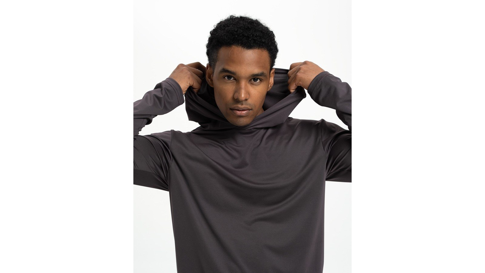 Male fashion model photographed with controlled lighting for a consistent ecommerce catalogue