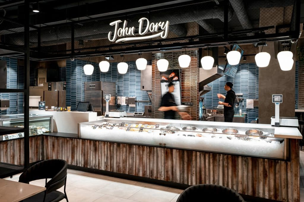 “JOHN DORY” FISH SHOP. Interior Design & 3D Rendering | Alena Bulataya Design Buro