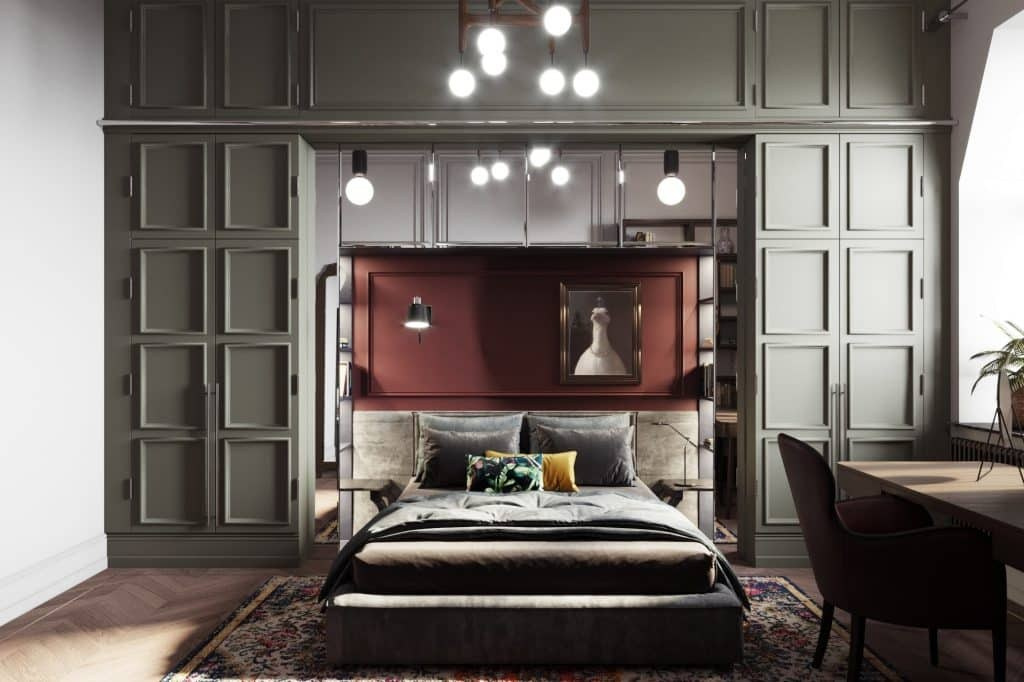APARTMENT IN HISTORICAL ART CHIC STYLE. Interior Design & 3D Rendering | Alena Bulataya Design Buro